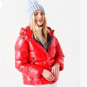 Bogner Evelia Down Ski Jacket Red Bogner Red Ski Jacket
